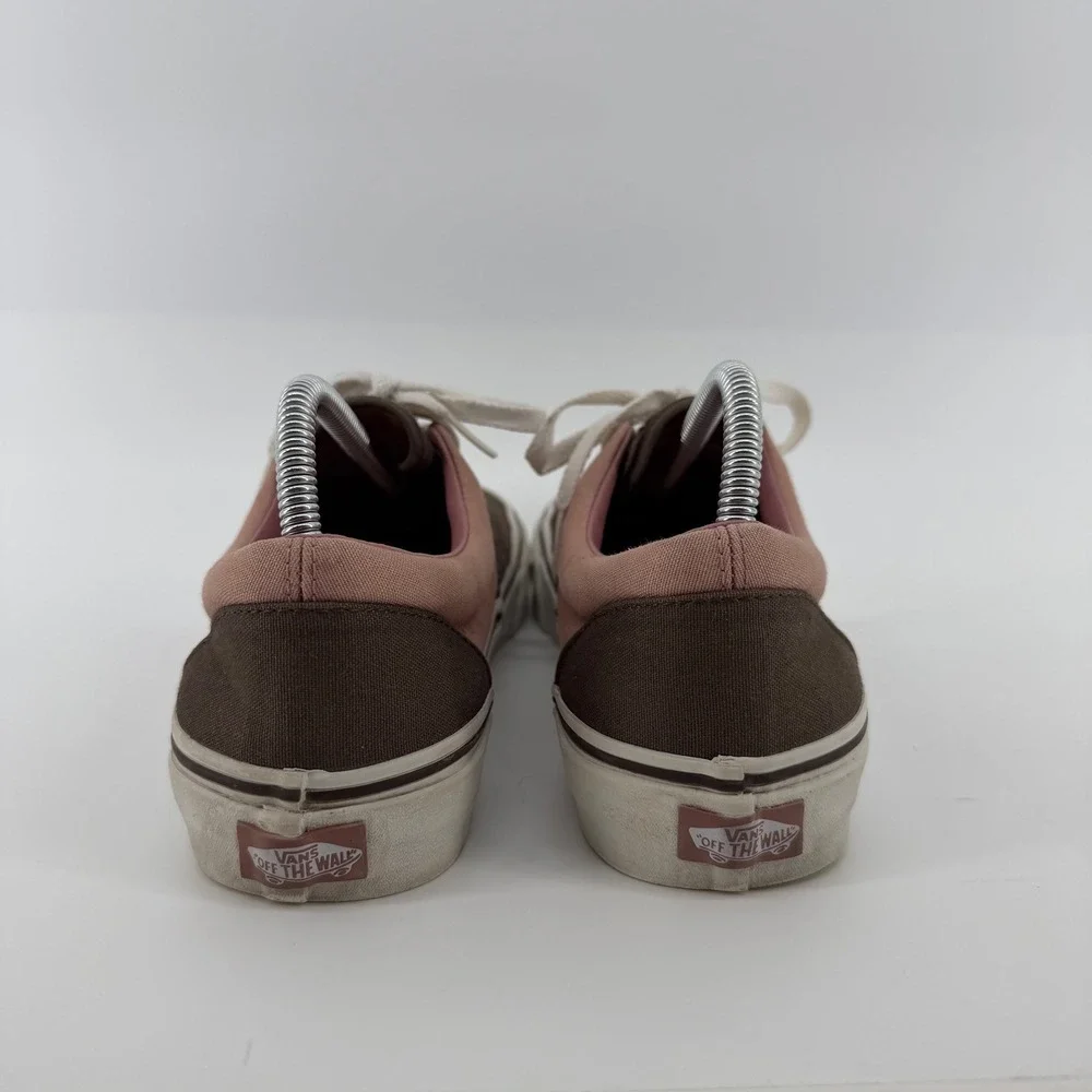 Vans Era Low Top Skate Shoes Mens 8 Brown Rose Pink Canvas Womens 9.5‎ Classic
